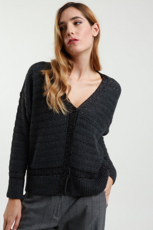 Susy Mix Cardigan Lurex