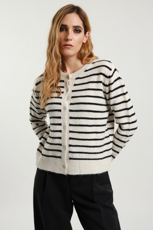 Susy Mix Cardigan Righe