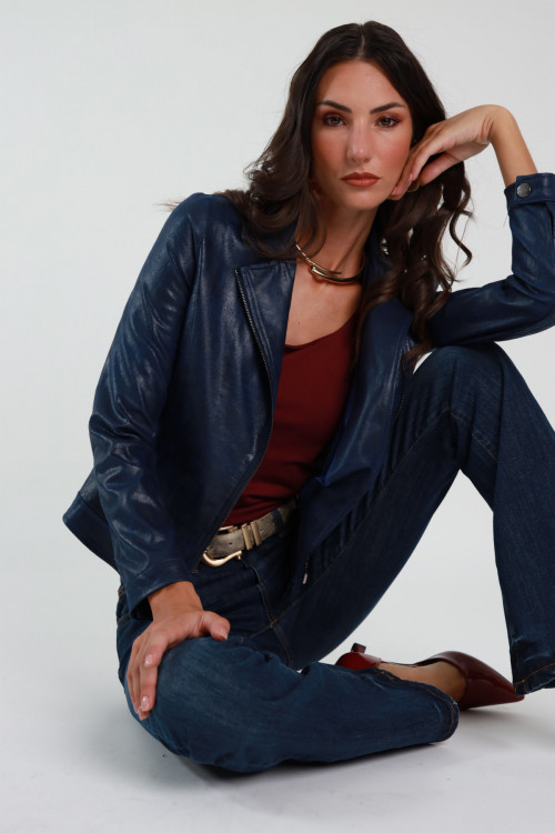 Susy Mix Chiodo Ecopelle Invecchiata