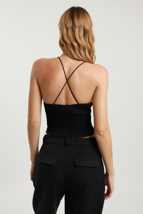 Susy Mix Crop Top Strass