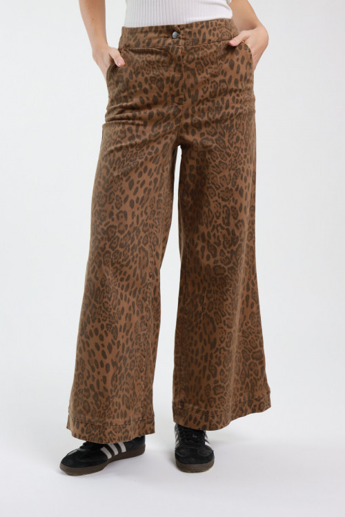 Susy Mix Denim A Palazzo Maculato