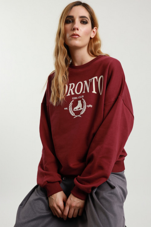 Susy Mix Felpa Girocollo Over