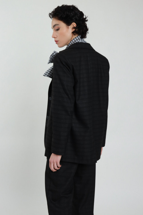 Susy Mix Giacca Check Lurex