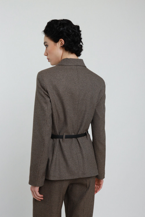 Susy Mix Giacca Check Pied De Poule