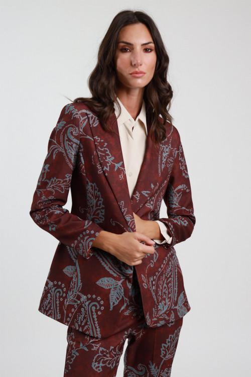 Susy Mix Giacca Fantasia Damascata