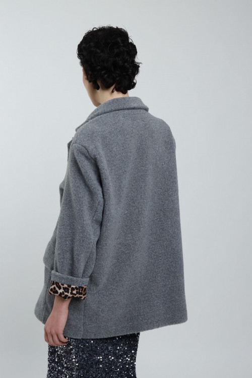 Susy Mix Giacca In Panno Con Spilla