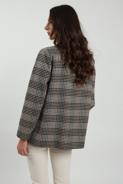 Susy Mix Giacca Over In Check