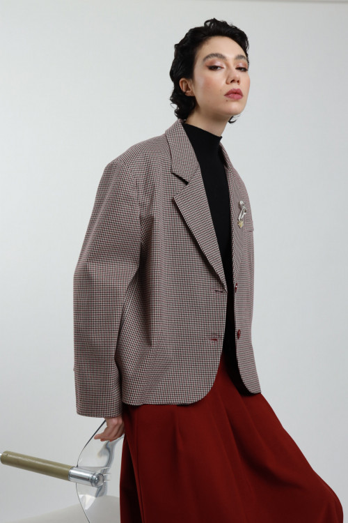 Susy Mix Giacca Oversize Con Spille