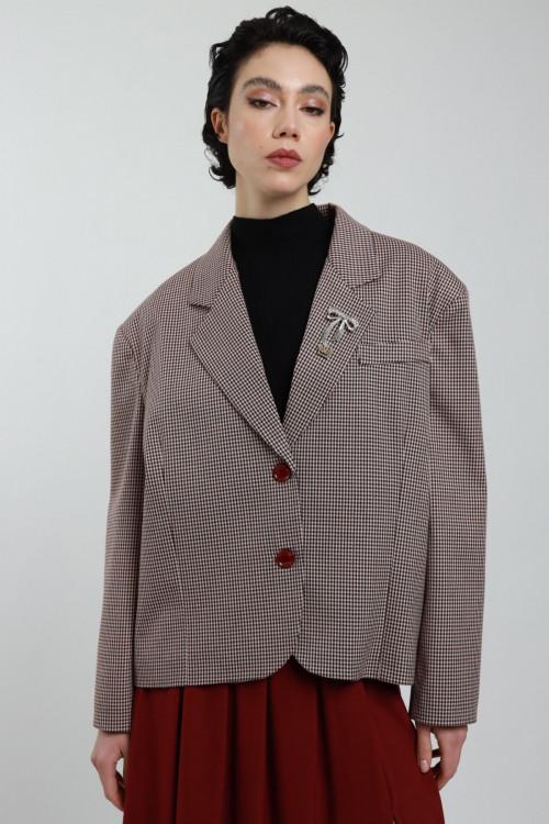 Susy Mix Giacca Oversize Con Spille