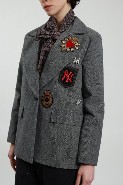 Susy Mix Giacca Spinata Patch