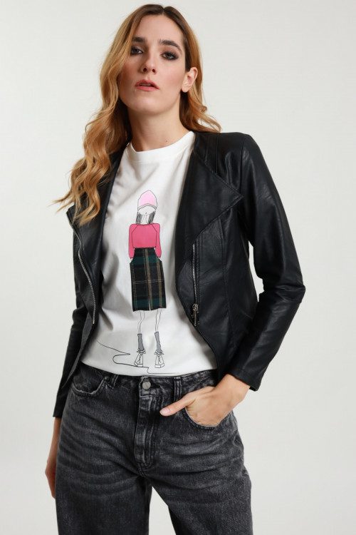 Susy Mix Giacchino Ecopelle