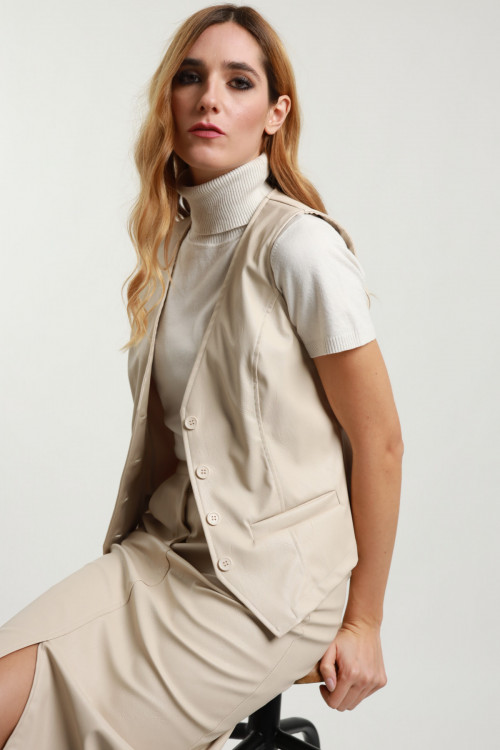 Susy Mix Gilet Ecopelle