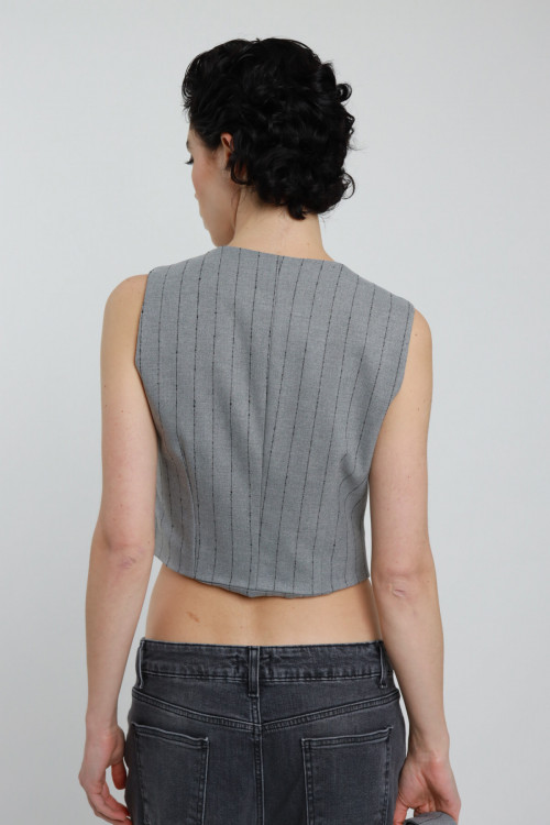 Susy Mix Gilet Gessato