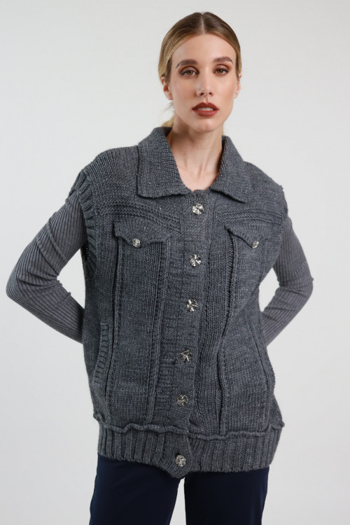 Susy Mix Gilet In Maglia