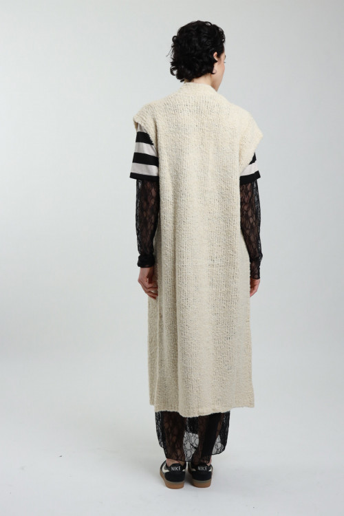 Susy Mix Gilet Lungo Boucle