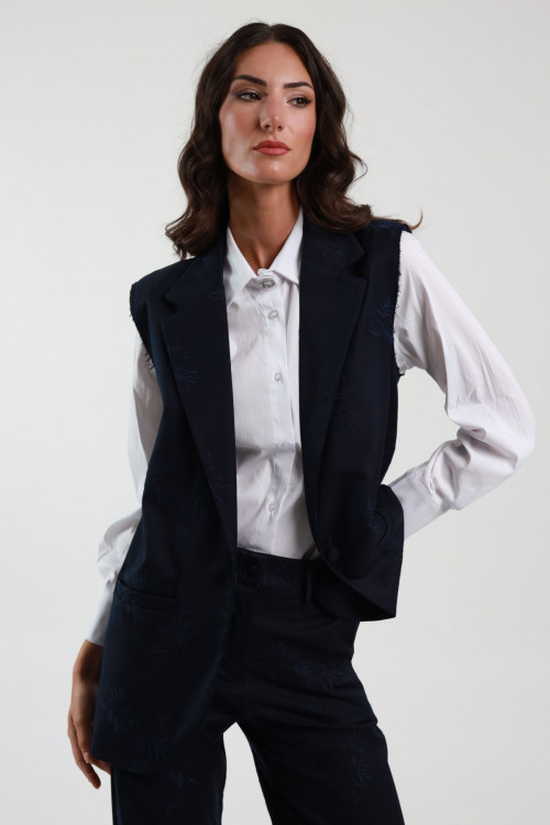 Susy Mix Gilet Ricamato