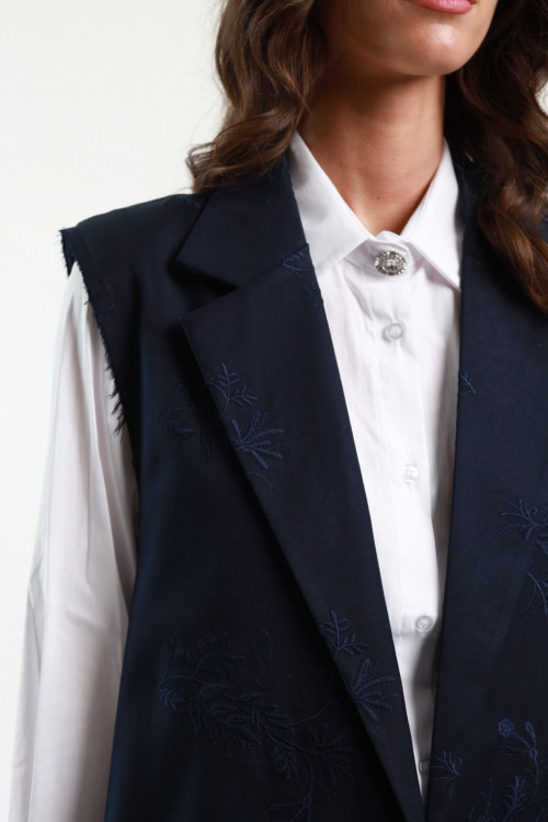 Susy Mix Gilet Ricamato