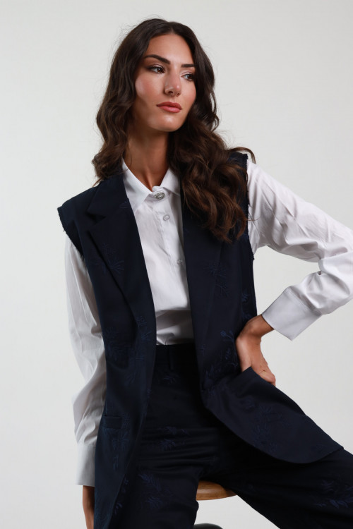 Susy Mix Gilet Ricamato