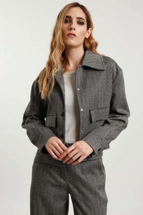 Susy Mix Giubbino Spinato Con Tasche