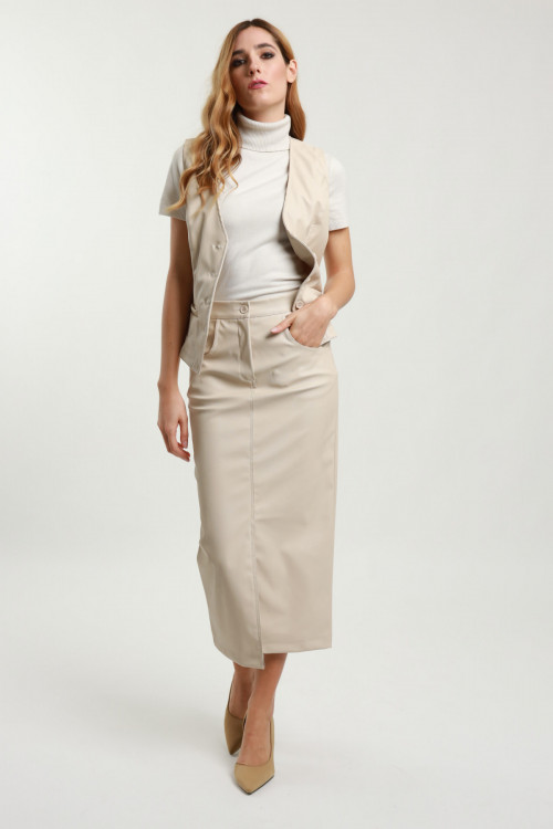 Susy Mix Gonna Lunga Ecopelle