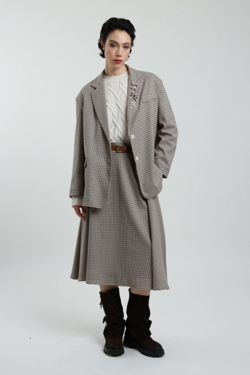 Susy Mix Gonna Midi Con Cintura