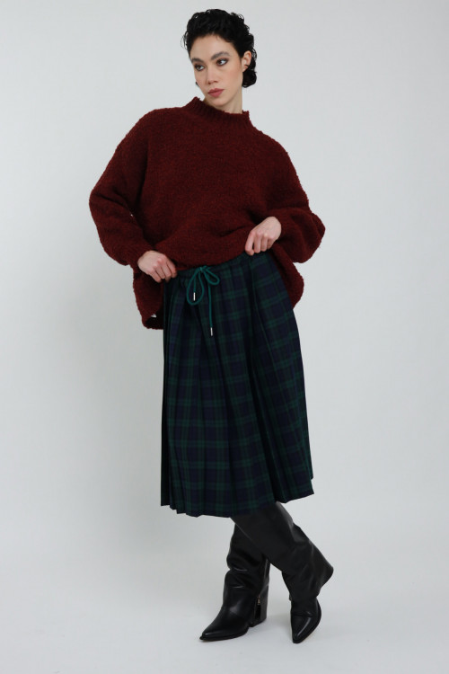 Susy Mix Gonna Pieghe Check