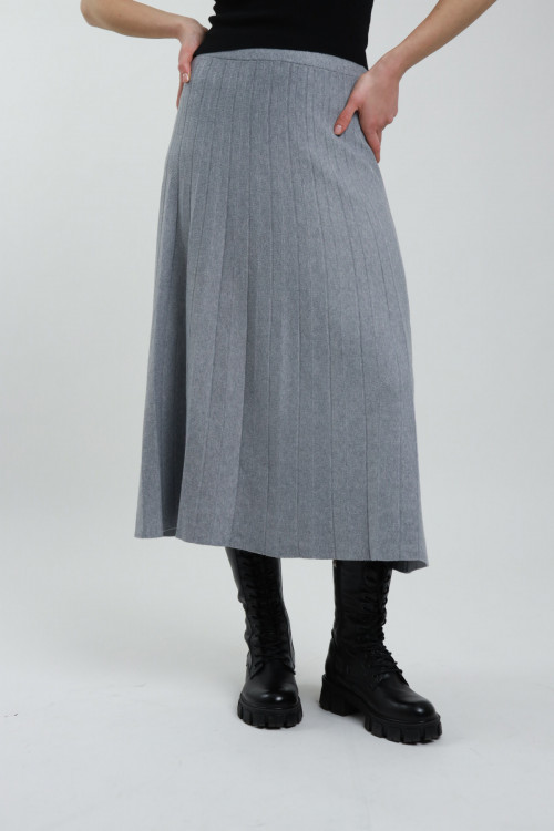 Susy Mix Gonna Plissè In Maglia