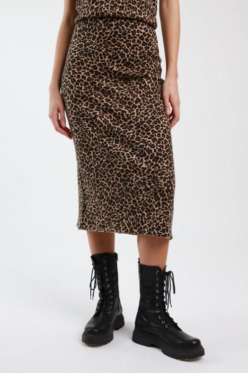 Susy Mix Longuette In Maglia Maculata