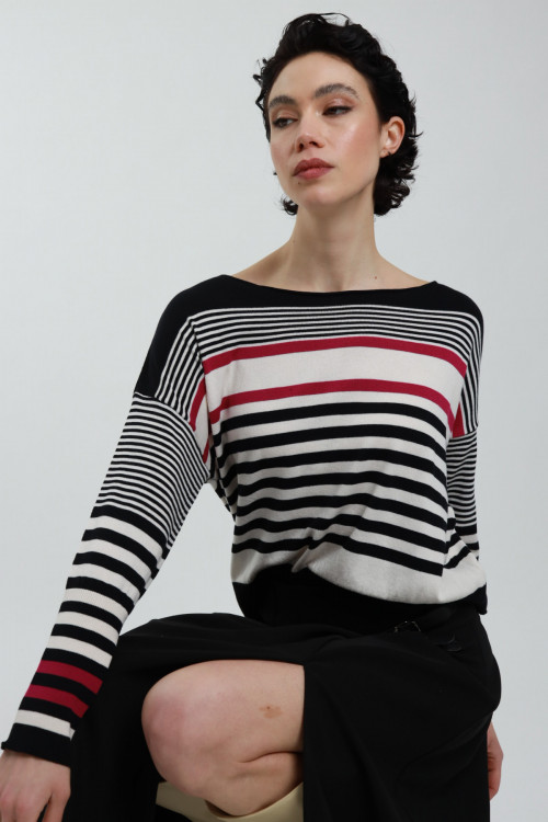 Susy Mix Maglia a Righe