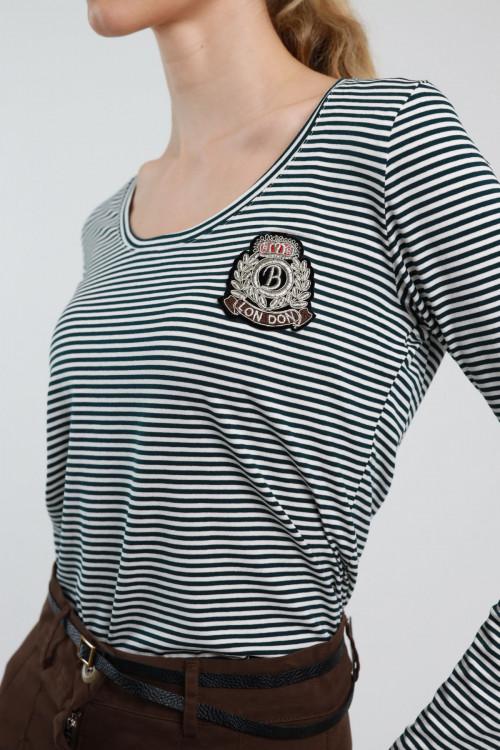 Susy Mix Maglia Rigata Slim Fit