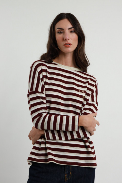 Susy Mix Maglia Righe "You Are A Star"