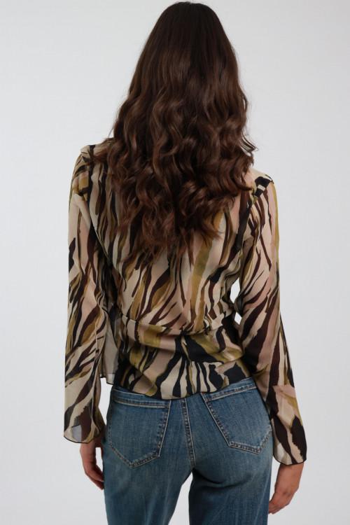 Susy Mix Maglia Scollo V Fantasia