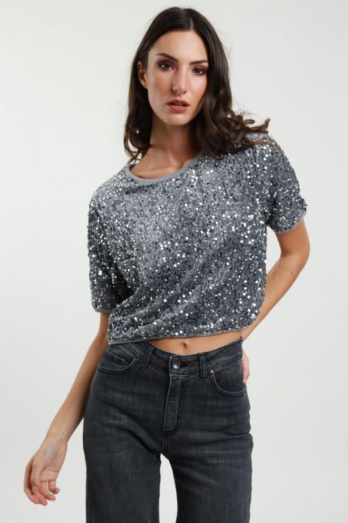 Susy Mix Maglietta Paillettes