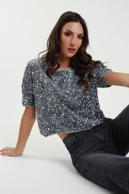 Susy Mix Maglietta Paillettes