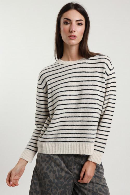 Susy Mix Maglioncino Girocollo A Righe