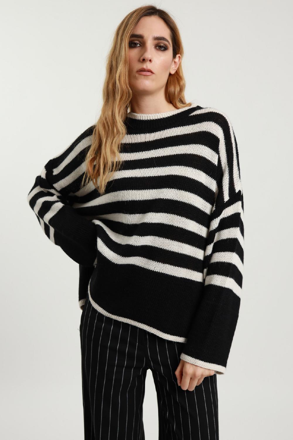 Susy Mix Maglioncino Over a Righe