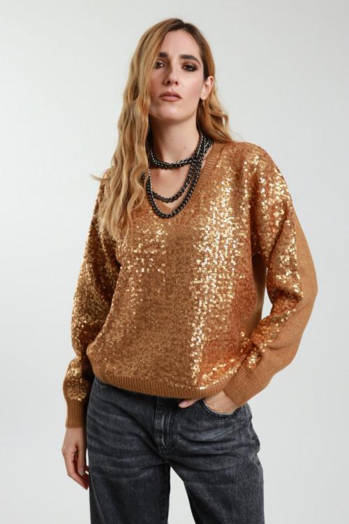 Susy Mix Maglioncino Paillettes