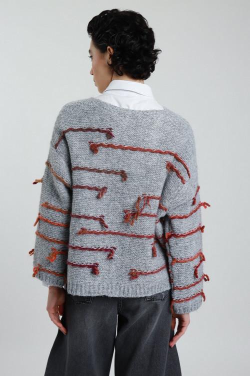 Susy Mix Maglione Fili Colorati