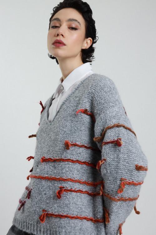 Susy Mix Maglione Fili Colorati