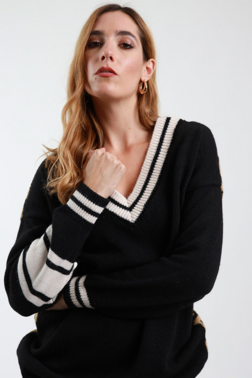 Susy Mix Maxi Maglia Scollo V