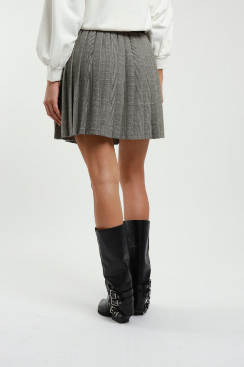 Susy Mix Minigonna Check Plissé