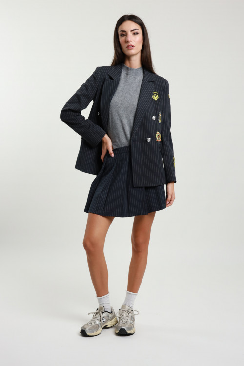 Susy Mix Minigonna con Pieghe