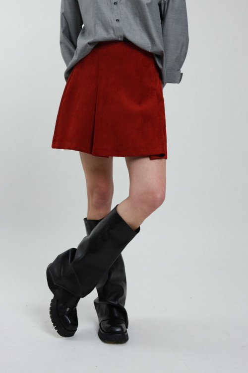 Susy Mix Minigonna In Velluto