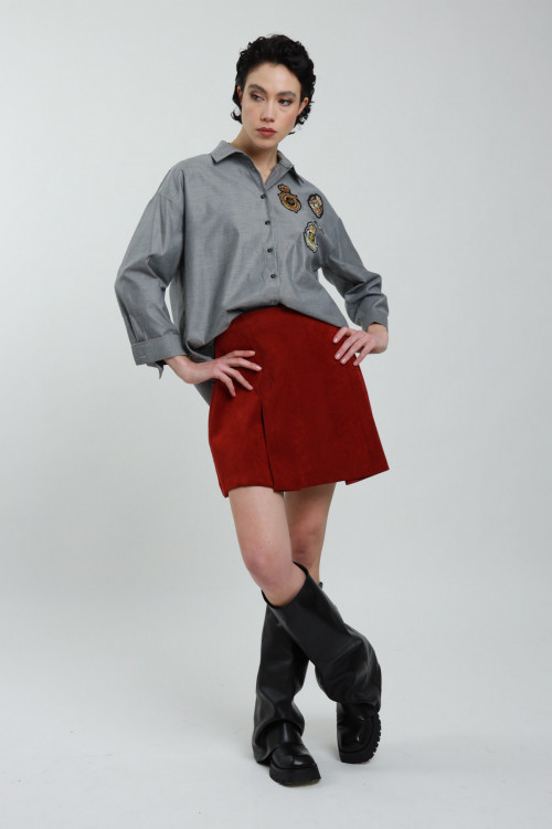 Susy Mix Minigonna in Velluto