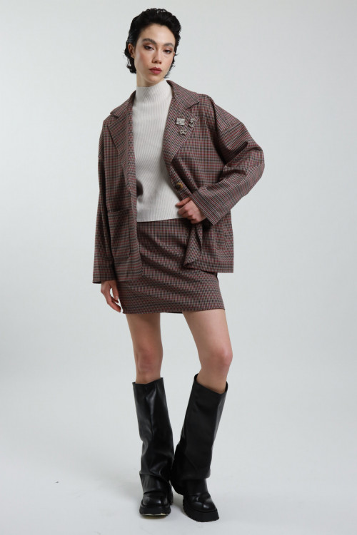 Susy Mix Minigonna Quadri