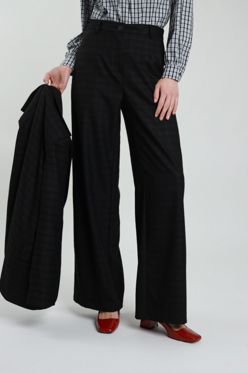 Susy Mix Pantalone Dritto Check