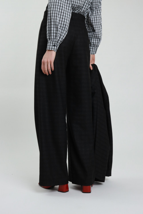 Susy Mix Pantalone Dritto Check