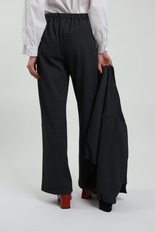 Susy Mix Pantalone Dritto Gessato