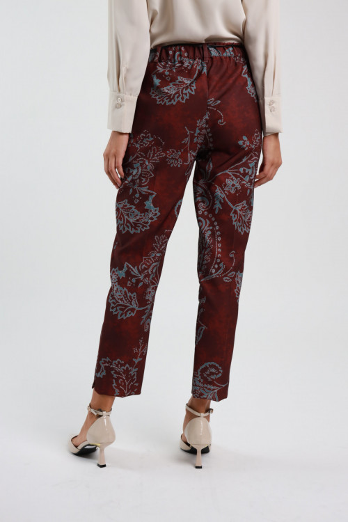 Susy Mix Pantalone Fantasia Damascata