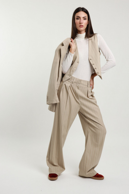 Susy Mix Pantalone Gessato